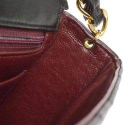 Chanel Black Lambskin Mademoiselle Single Chain Shoulder Bag