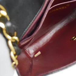 Chanel Black Lambskin Mademoiselle Single Chain Shoulder Bag