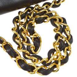 Chanel Black Lambskin Mademoiselle Single Chain Shoulder Bag