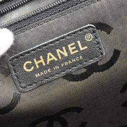 Pre Owned Chanel Black Calfskin Wild Stitch Handbag