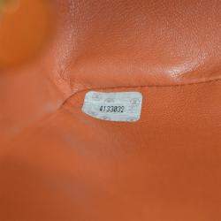 Chanel Orange Lambskin Classic Flap Chain Backpack
