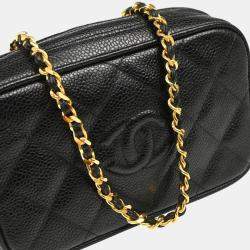 Chanel Black Calfskin Mini Camera Bag 