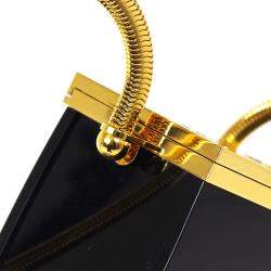 Pre Owned Chanel Black Acrylic Crossbody Shoulder Bag