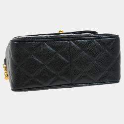Pre Owned Chanel Black Calfskin Mini Camera Bag 