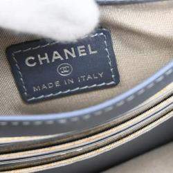 Chanel Gray Calfskin Wallet On Chain