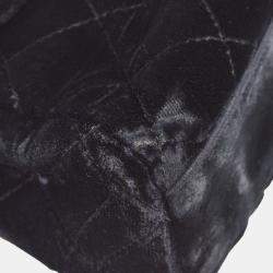 Chanel Black Velvet CC Turnlock Handbag