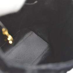 Chanel Black Velvet CC Turnlock Handbag
