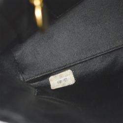 Chanel Black Velvet CC Turnlock Handbag