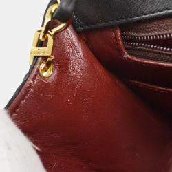 Chanel Black Lambskin Single Flap Shoulder Bag 