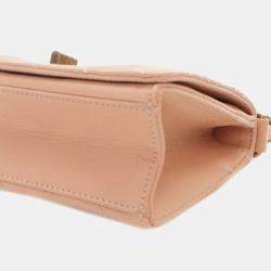 Chanel Pink Small Quilted Goatskin Rita Top Handle Flap