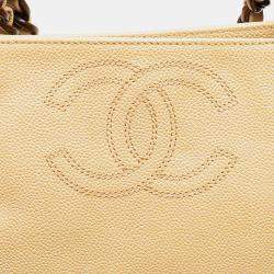 Chanel Brown CC Caviar Chain Tote