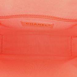 Pre Owned Chanel Pink Lambskin Giant Crystal CC Camera Bag