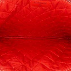 Chanel Red Medium Printed Lambskin Cuba La Habana O Case Clutch