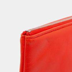 Chanel Red Medium Printed Lambskin Cuba La Habana O Case Clutch