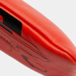 Chanel Red Medium Printed Lambskin Cuba La Habana O Case Clutch