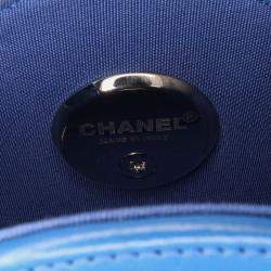 Chanel Blue Lambskin Evening In The Air Crossbody