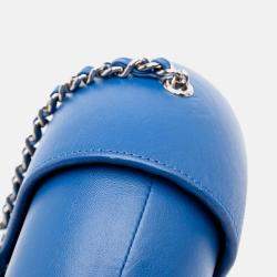 Chanel Blue Lambskin Evening In The Air Crossbody