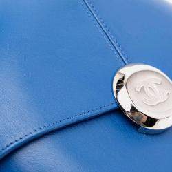 Chanel Blue Lambskin Evening In The Air Crossbody