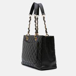 Chanel Black Caviar Grand Shopping Tote