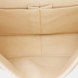 Pre Owned Chanel Beige Jumbo Classic Caviar Double Flap
