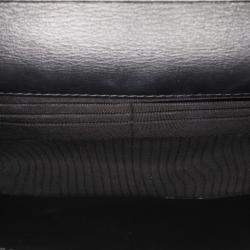 Chanel Black Quilted Suede Cocostellar Wallet on Chain