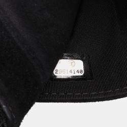 Chanel Black Quilted Suede Cocostellar Wallet on Chain
