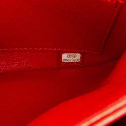 Chanel Red Small Chevron Lambskin Trendy CC Flap