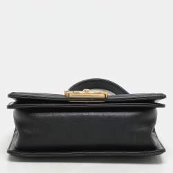 Chanel Black Quilted Leather Small Boy Flap Bag