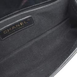 Chanel Black Quilted Leather Small Boy Flap Bag