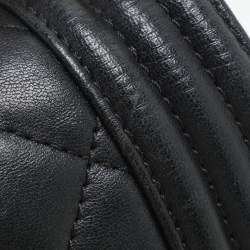 Chanel Black Quilted Leather Small Boy Flap Bag