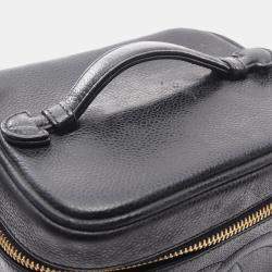 Chanel Black CC Caviar Vanity Case