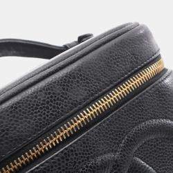 Chanel Black CC Caviar Vanity Case