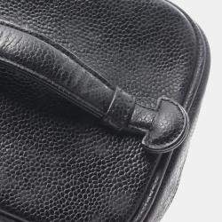 Chanel Black CC Caviar Vanity Case