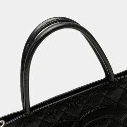 Chanel Black Caviar Medallion Tote