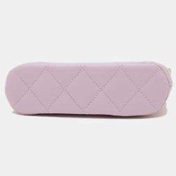 Chanel Lavender Caviar Leather CC Chain Clutch Bag 