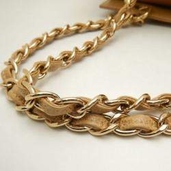 Chanel Beige Caviar Skin CC Chain Tote Bag 