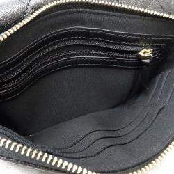  Chanel Black Caviar Skin Boy Wallet On Chain 