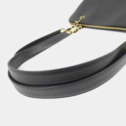 Chanel Black Caviar Large CC Shoulder Bag 