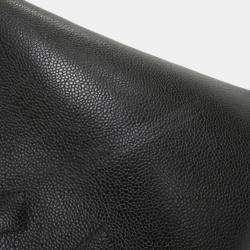 Chanel Black Caviar Large CC Shoulder Bag 