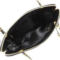 Chanel Black Caviar Large CC Shoulder Bag 