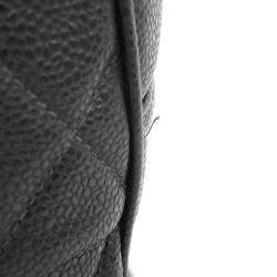 Chanel Black Grained Calfskin Boston Bag