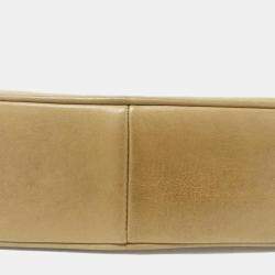 Chanel Beige Lambskin Leather Camera Shoulder Bag