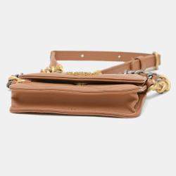 Chanel Brown Lambskin 19 Chain Shoulder Bag