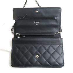 Chanel Black Patent Leather Cambon Ligne Chain Shoulder Bag