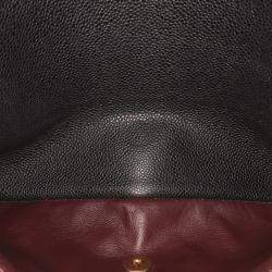 Chanel Black Jumbo Classic Caviar Double Flap