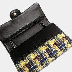 Chanel Multicolor Medium Classic Tweed Double Flap
