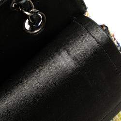 Chanel Multicolor Medium Classic Tweed Double Flap