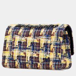 Chanel Multicolor Medium Classic Tweed Double Flap