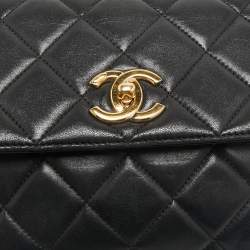 Chanel Black Quilted Leather Medium Trendy CC Flap Bag