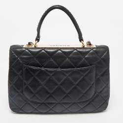 Chanel Black Quilted Leather Medium Trendy CC Flap Bag